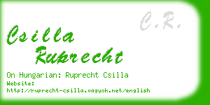 csilla ruprecht business card